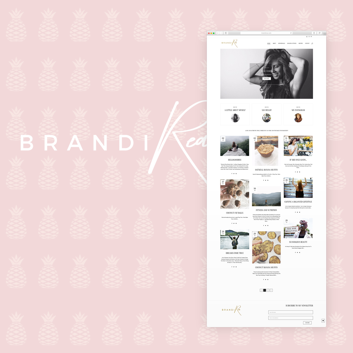 branding - creative - agency - logo design - community -marketing - web design - social media - brandi rea - health blog - fitness blog - blog design - blog brand